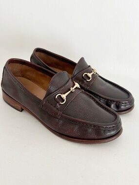 Jamie Haller bit loafer brown leather castagno horsebit loafers flats 36 6 6.5